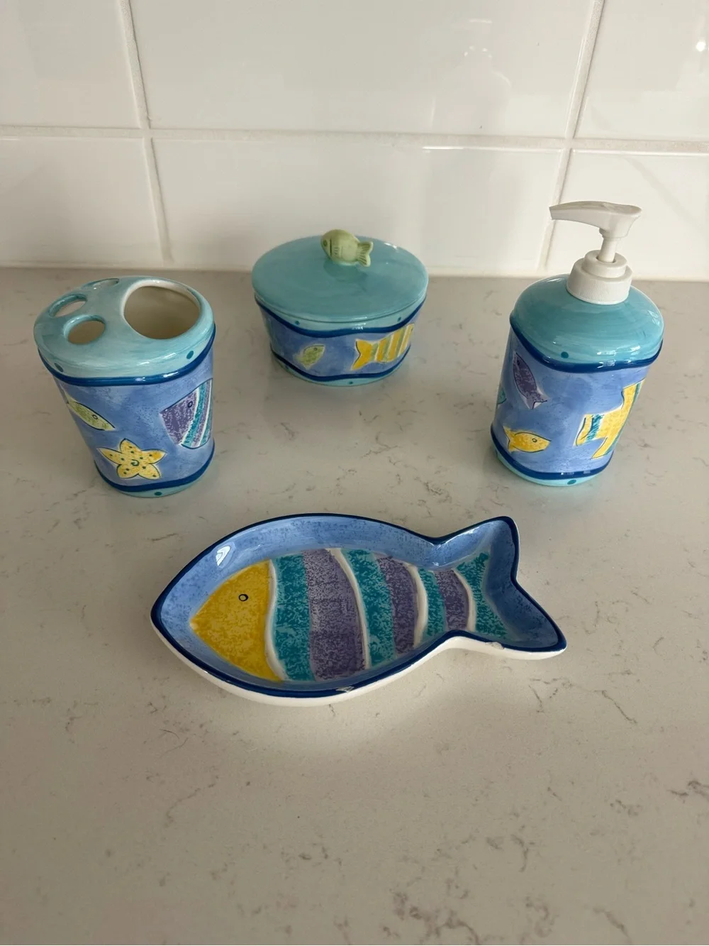 5-Piece Ocean Bathroom Set